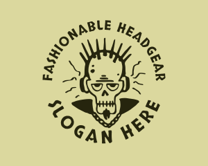 Punk Rock Skull logo design