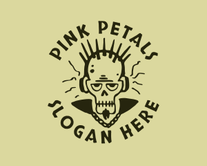 Punk Rock Skull logo design