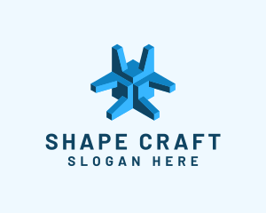 Generic 3D Shape Company logo design