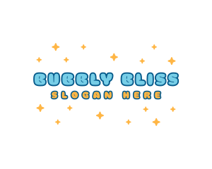 Quirky Bubbly Cosmic Star logo design