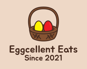 Easter Basket Egg logo design