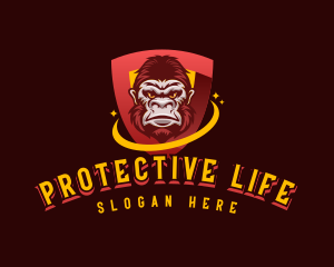 Gorilla Shield Protection logo design