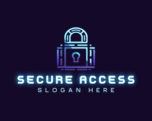 Cyber Lock Security logo design