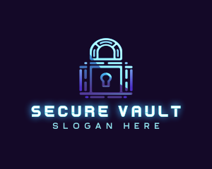 Cyber Lock Security logo design