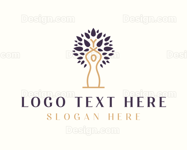 Tree Woman Meditation Logo