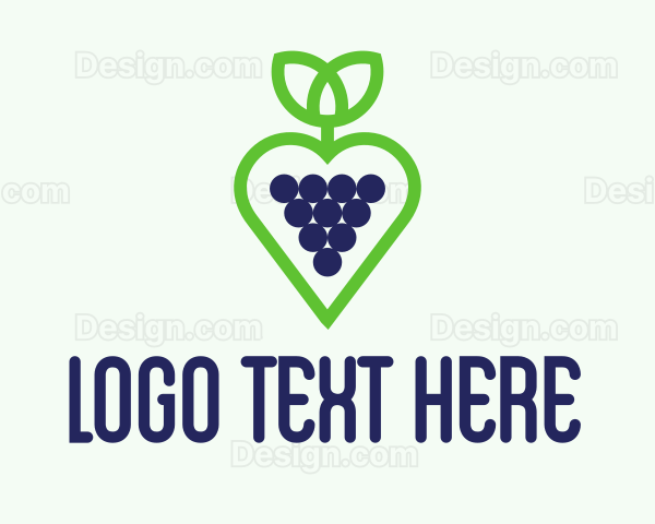 Heart Grape Winery Logo