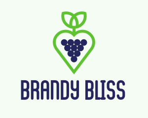 Heart Grape Winery  logo design