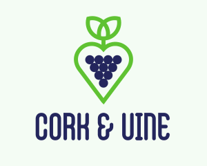 Heart Grape Winery  logo design