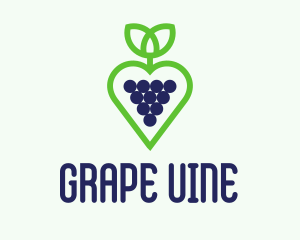 Heart Grape Winery  logo design