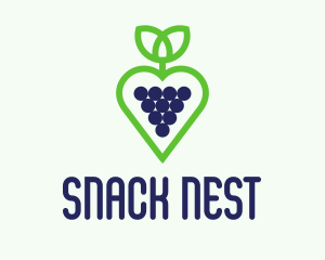 Heart Grape Winery  logo design