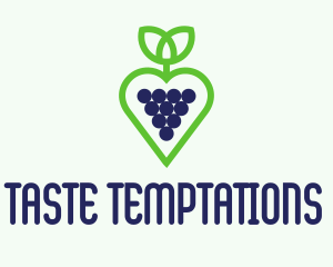 Heart Grape Winery  logo design