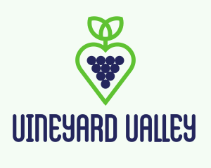 Heart Grape Winery  logo design