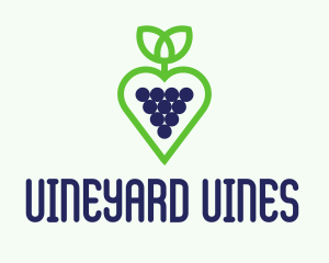 Heart Grape Winery  logo design