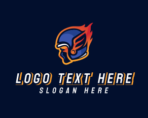 Raging Helmet Flame logo