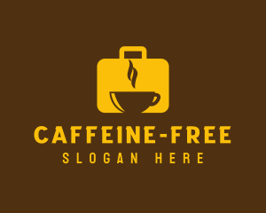 Golden Suitcase Cafe  logo design