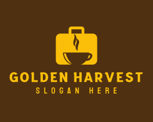 Golden Suitcase Cafe  logo design