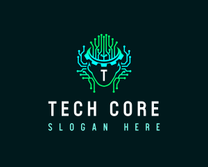 Human Circuit Technology logo design