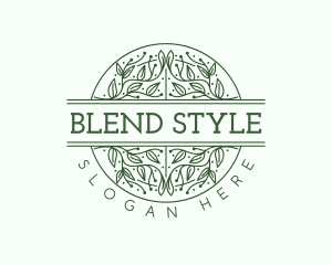 Leaf Ornament Styling logo design