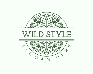 Leaf Ornament Styling logo design