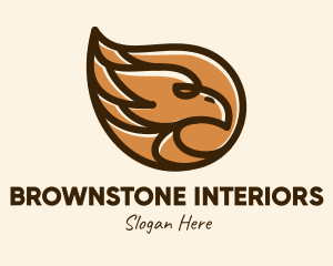 Brown Eagle Head  logo