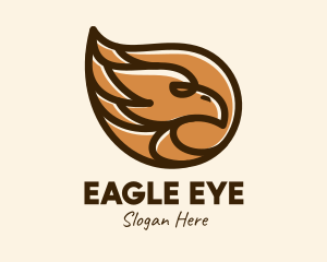 Brown Eagle Head  logo