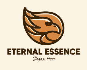 Brown Eagle Head  logo design