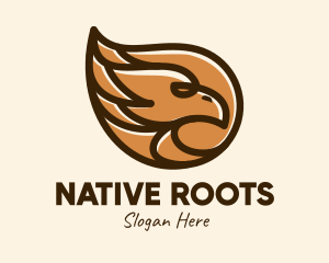 Brown Eagle Head  logo design