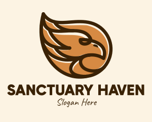 Brown Eagle Head  logo design