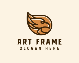 Brown Eagle Head  logo design