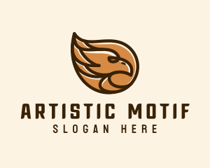 Brown Eagle Head  logo design