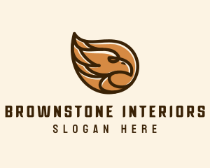 Brown Eagle Head  logo design