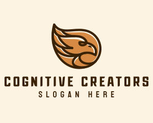 Brown Eagle Head  logo design