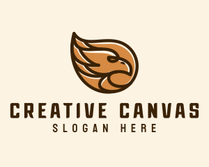 Brown Eagle Head  logo design