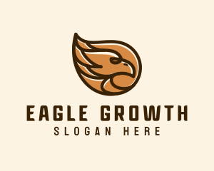 Brown Eagle Head  logo