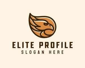 Brown Eagle Head  logo design