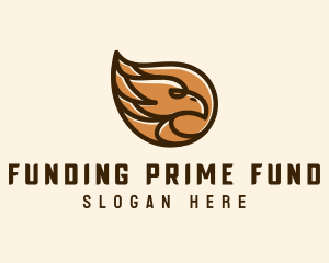 Brown Eagle Head  logo design