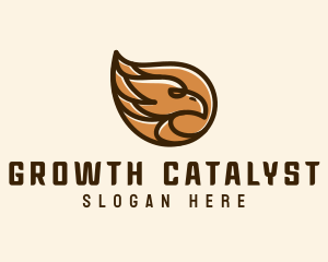 Brown Eagle Head  logo design