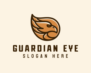 Brown Eagle Head  logo design