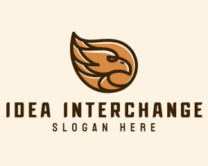 Brown Eagle Head  logo design