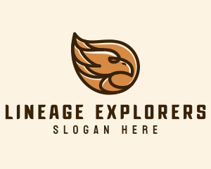 Brown Eagle Head  logo design