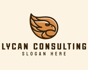 Brown Eagle Head  logo design