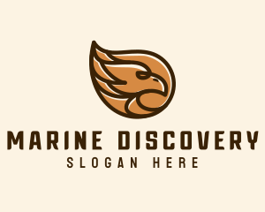 Brown Eagle Head  logo design