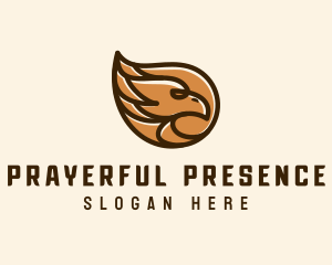 Brown Eagle Head  logo design