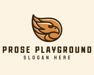 Brown Eagle Head  logo design