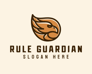 Brown Eagle Head  logo design