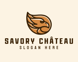 Brown Eagle Head  logo design