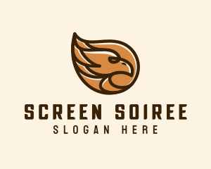 Brown Eagle Head  logo design