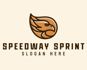 Brown Eagle Head  logo design