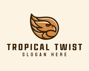 Brown Eagle Head  logo design