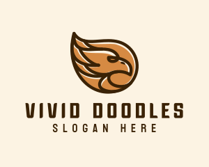 Brown Eagle Head  logo design